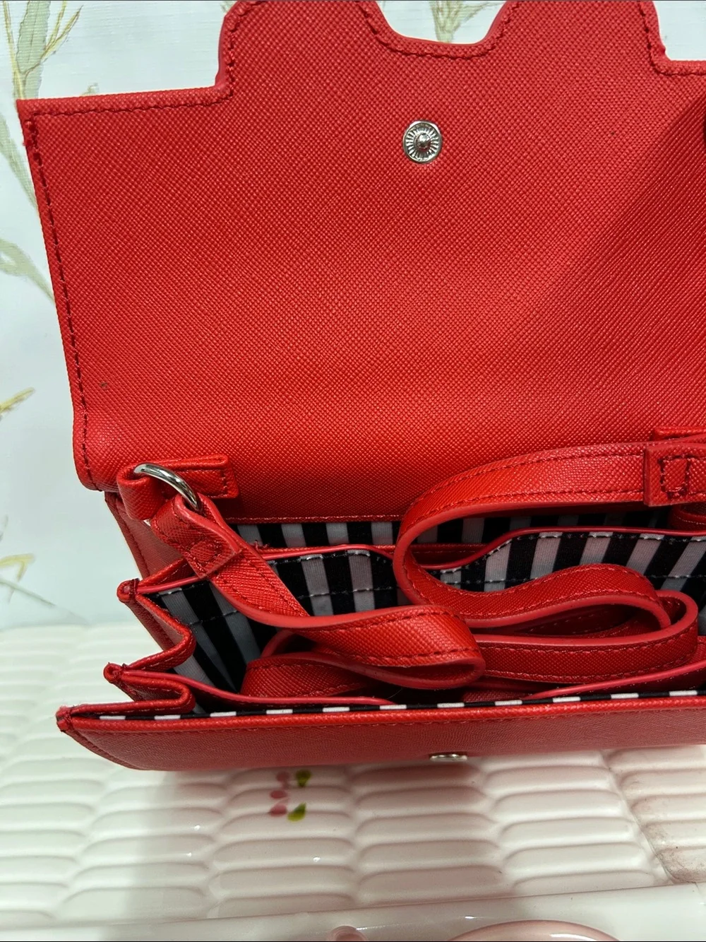 Red Dog Clutch Wallet with White Westie Graphic - marc b.